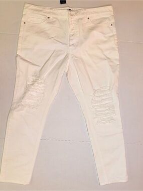 AFRM White High-Rise Skinny Jeans
